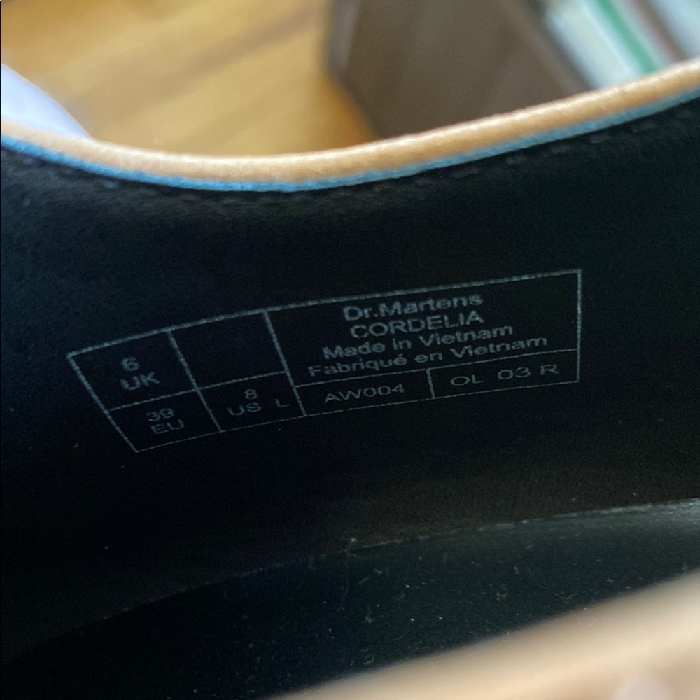 Dr. Martens Cordelia Tan Leather Platform Heels Women's US 8 UK 6 - Picture 8 of 11